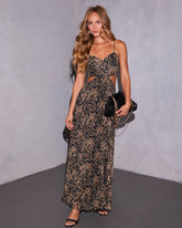 Nerisse Abstract Cut Out Maxi Dress