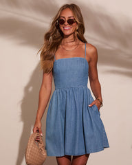 Adrianne Denim Mini Dress