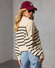 Griselle Contrast Striped Sweater