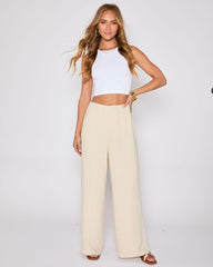 Brunch Ready Linen Blend High Rise Pants