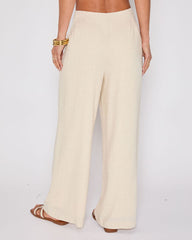 Brunch Ready Linen Blend High Rise Pants