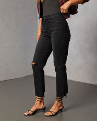 Mcguire Super Stretch High Rise Distressed Denim