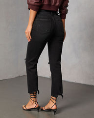 Mcguire Super Stretch High Rise Distressed Denim