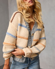 Esmarie Contrast Stripe Cardigan