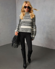 Tobin Striped Turtleneck Sweater