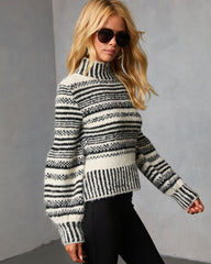 Tobin Striped Turtleneck Sweater