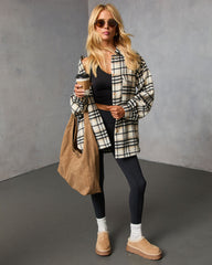 Cabin Cutie Plaid Shirt Jacket