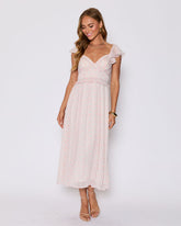 Enchanted Smocked Ruffle Floral Maxi Dress