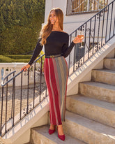 Mireilla Multi Striped Maxi Skirt