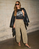 Soft Claw Printed Drawstring Pants
