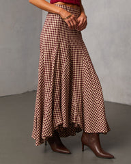 Rylin Gingham Maxi Skirt