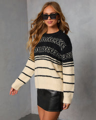 Natari Knit Abstract Sweater