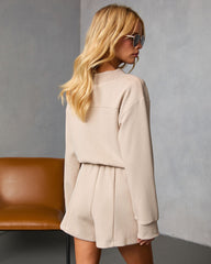 Afternoon Bliss Drawstring Waist Tie Romper