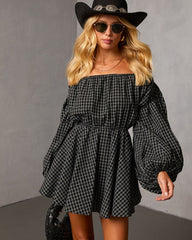 Antara Plaid Mini Dress