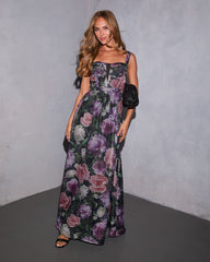 Willow Hour Printed A Line Maxi Dress