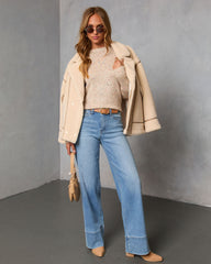 Emmie Crewneck Speckled Sweater