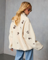 Chalet Embroidered Floral Pullover Jacket