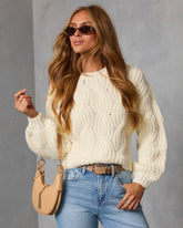 Marosia Twisted Cable Knit Sweater