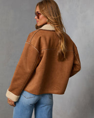 Cinnamon Ridge Suede Sherpa Trim Jacket