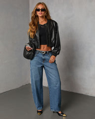 Brambelle Rigid High Rise Barrel Jeans