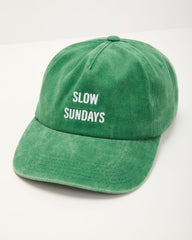 Slow Sundays Embroidered Baseball Cap