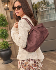 Aleenah Suede Slouchy Tote