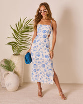 Salty Shores Cut Out Seashell Midi Dress