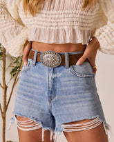 Amorosa Faux Suede Belt