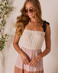 Paloma Skies Tiered Colorblock Maxi Dress