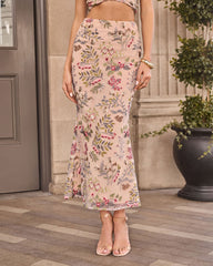 Corrie Embroidered Maxi Skirt