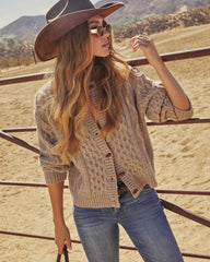 Meneah Cable Knit Cardigan