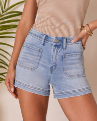 Ester Front Pocket Denim Shorts