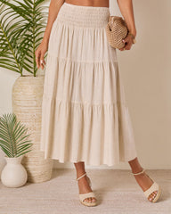 Tauni Tiered Maxi Skirt