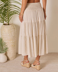 Tauni Tiered Maxi Skirt