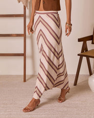 Tender Note Chevron Maxi Skirt