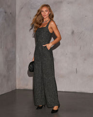 Break The Ice Tweed Jumpsuit