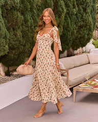 Rayleen Floral Chiffon Maxi Dress