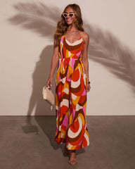 Adina Abstract Printed Jumpsuit