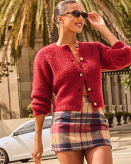 Early Chill Ribbed Knit Cardigan