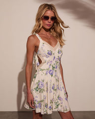 Crissa Floral Cutout Mini Dress