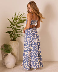 Baja Abstract Cut Out Maxi Dress