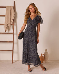 Sundara V Neck Maxi Dress