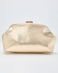 Koriena Metallic Oversized Pouch Clutch
