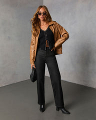 Maybe Baby Lace Up Sweater