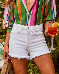 Imanie Cut Off Denim Shorts