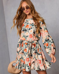 Auburn Waist Tie Mini Dress