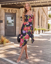 Lorette Wrap Midi Dress