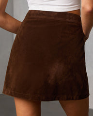 Cedar Sky Suede Mini Skirt