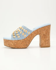 Madisson Shell Crochet Platform Sandal