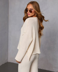 Chanie Knit Partial Button Top